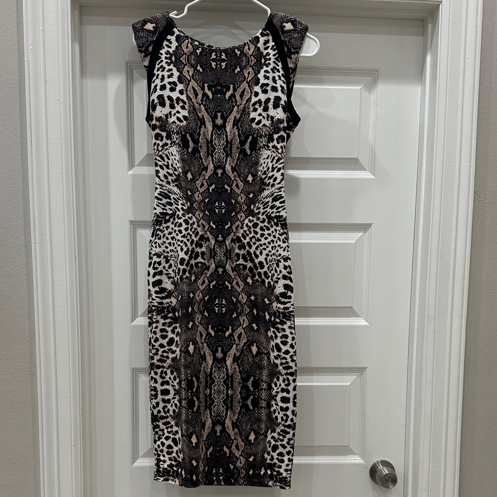 Buffalo David Bitton Animal Print Midi Dress